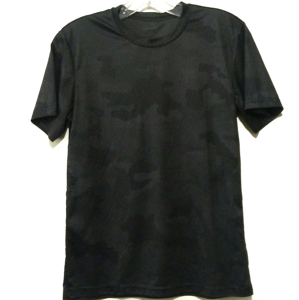 Free w/ Purchase- Sports Tek Youth Short Sleeve Gray Camouflage Shirt